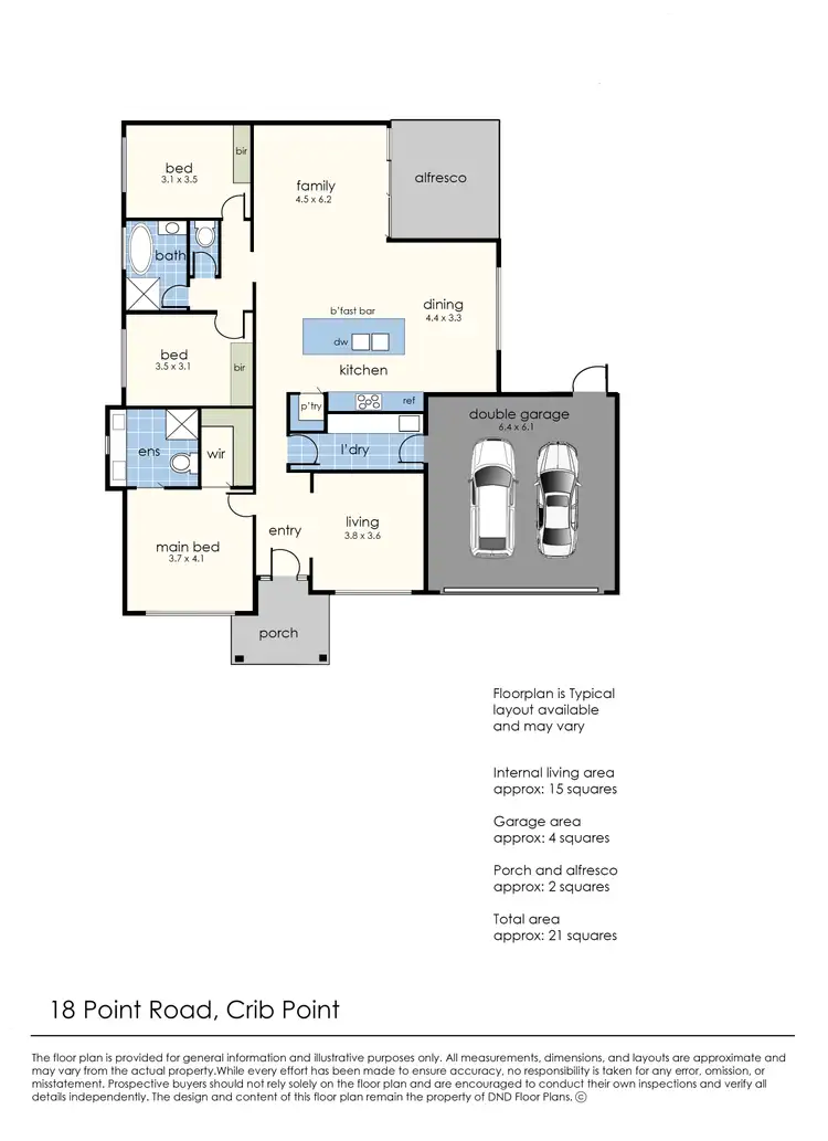 Floorplan of Homely unit listing, 18 Point Road, Crib Point VIC 3919