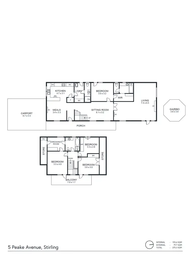 Floorplan of Homely house listing, 5 Peake Avenue, Stirling SA 5152