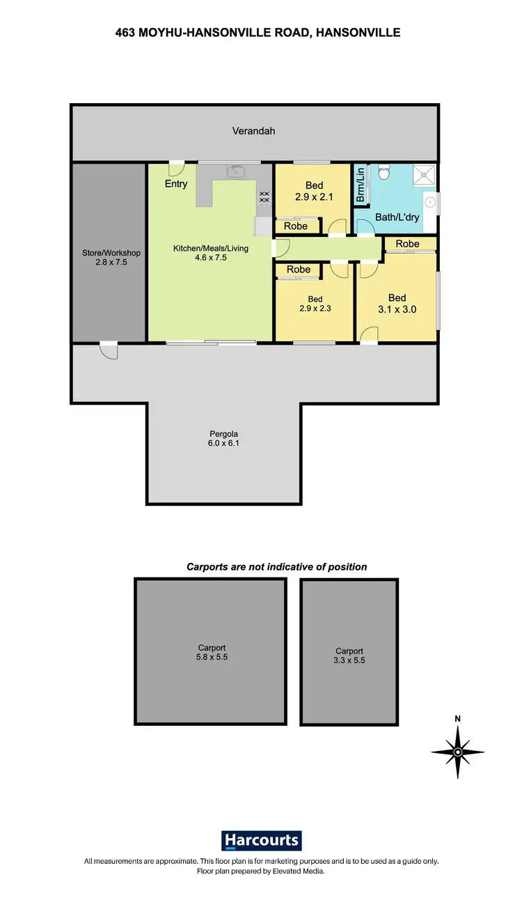 Floorplan of Homely house listing, 463 Moyhu-Hansonville Road, Hansonville VIC 3675
