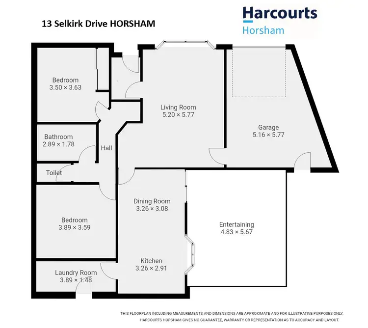 Floorplan of Homely house listing, 13 Selkirk Drive, Horsham VIC 3400
