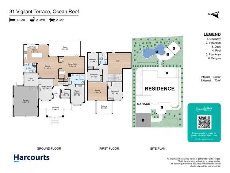Floorplan of Homely house listing, 31 Vigilant Terrace, Ocean Reef WA 6027