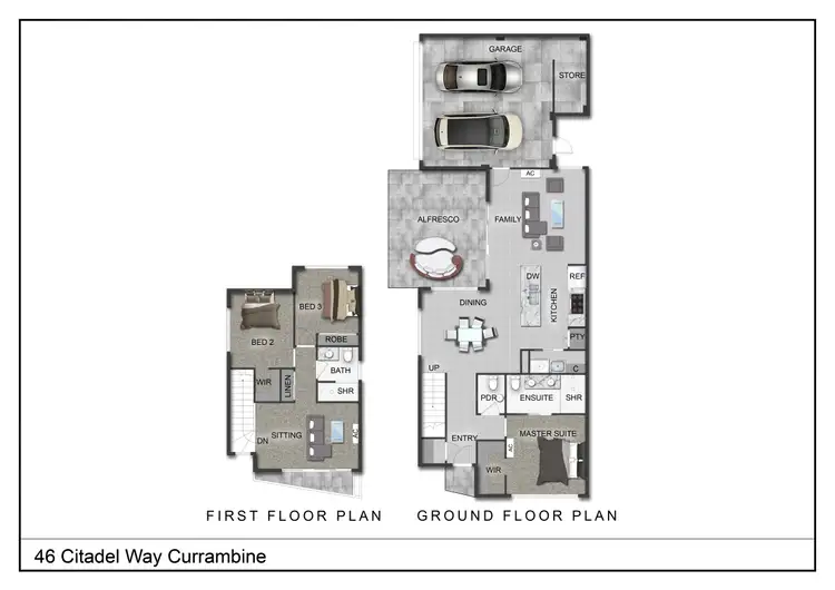 Floorplan of Homely house listing, 46 Citadel Way, Currambine WA 6028