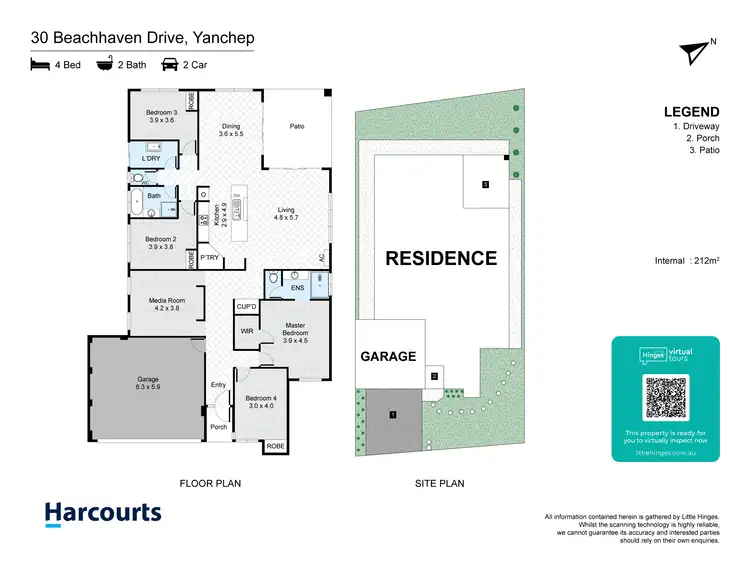 Floorplan of Homely house listing, 30 Beachhaven Drive, Yanchep WA 6035