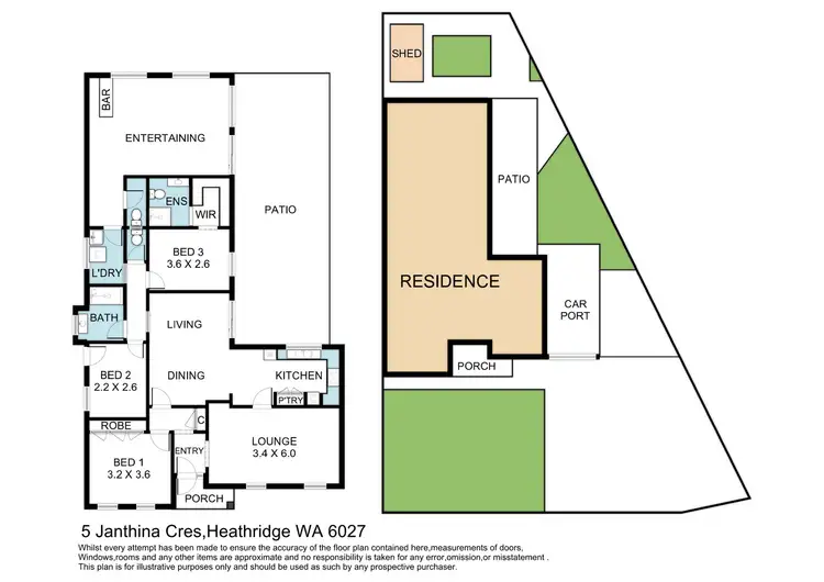 Floorplan of Homely house listing, 5 Janthina Crescent, Heathridge WA 6027