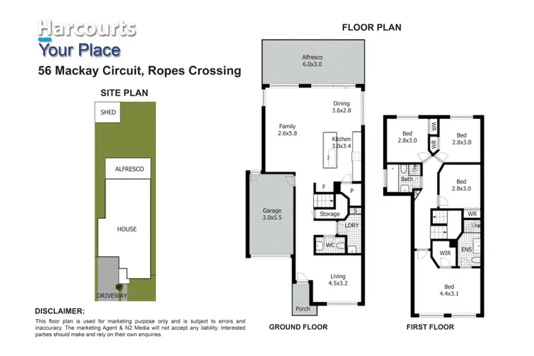 Floorplan of Homely house listing, 56 Mackay Circuit, Ropes Crossing NSW 2760