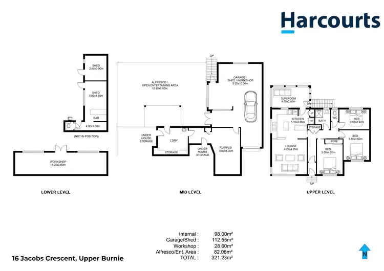 Floorplan of Homely house listing, 16 Jacobs Crescent, Upper Burnie TAS 7320