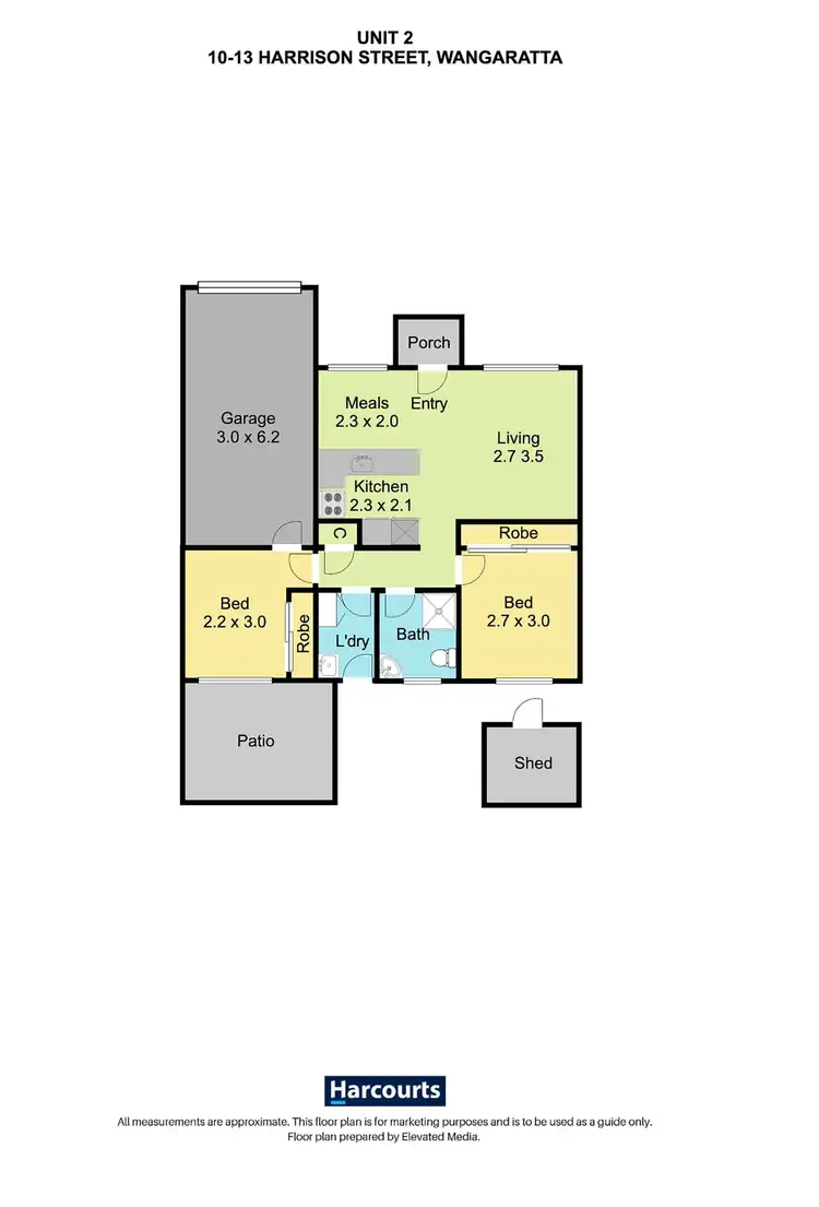 Floorplan of Homely house listing, 2/10 Harrison Street, Wangaratta VIC 3677