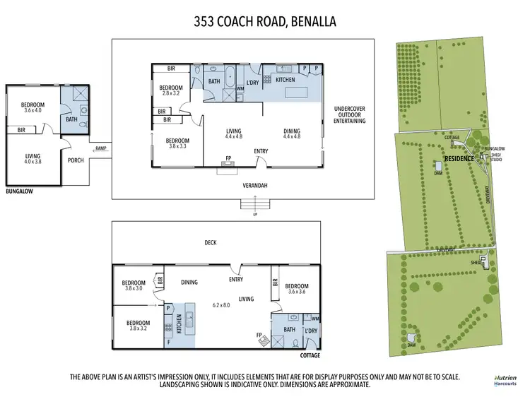 Floorplan of Homely rural property listing, 353 Coach Rd, Benalla VIC 3672