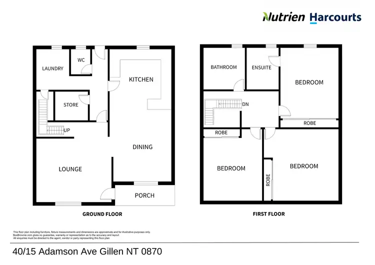 Floorplan of Homely unit listing, 40/15 Adamson Avenue, Gillen NT 870