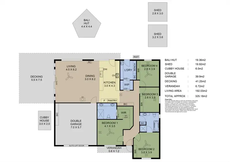 Floorplan of Homely house listing, 1 Oak Drive, Oakbank SA 5243