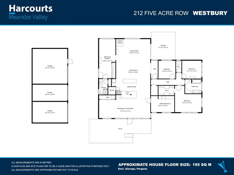 Floorplan of Homely house listing, 212 Five Acre Row, Westbury TAS 7303