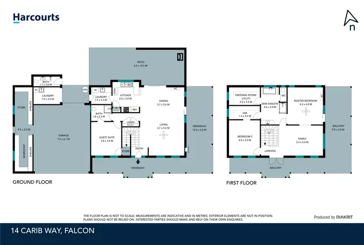 Floorplan of Homely house listing, 14 Carib Way, Falcon WA 6210