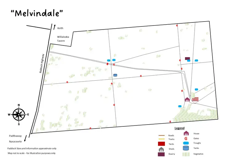Floorplan of Homely rural property listing, 3467 Riddoch Highway, Willalooka SA 5267