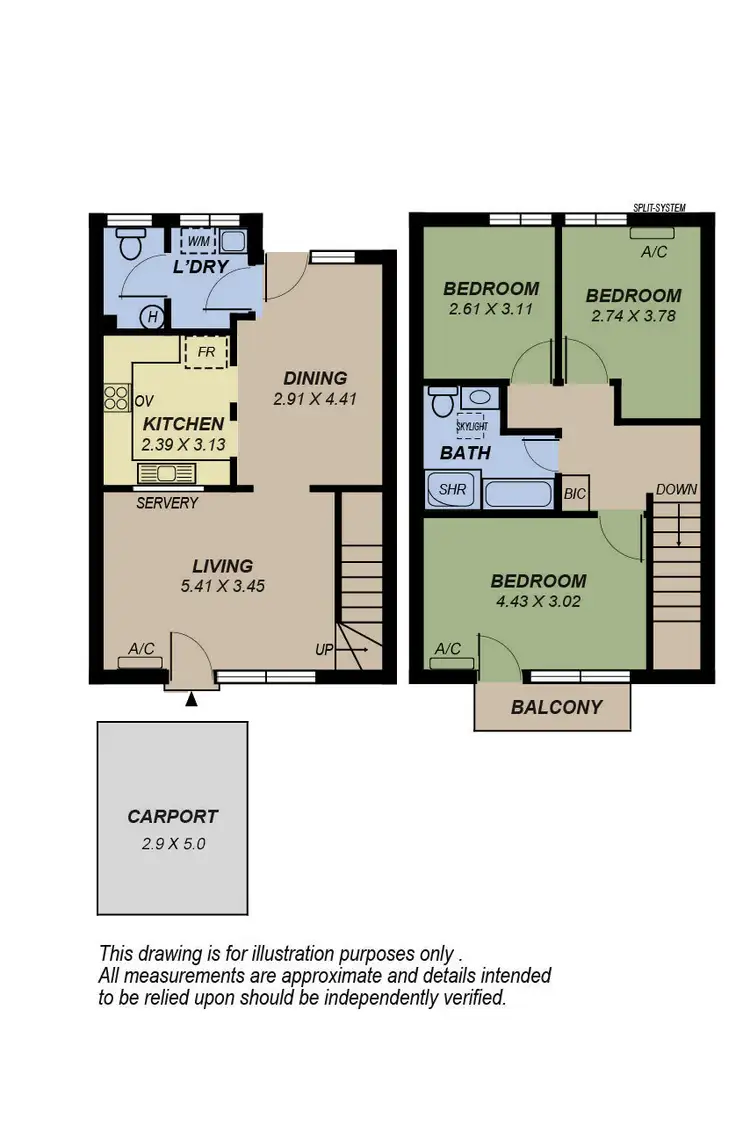 Floorplan of Homely house listing, 3/24 Cohen Court, Clovelly Park SA 5042