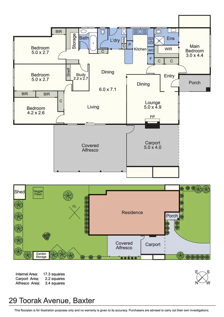 Floorplan of Homely house listing, 29 Toorak Avenue, Baxter VIC 3911
