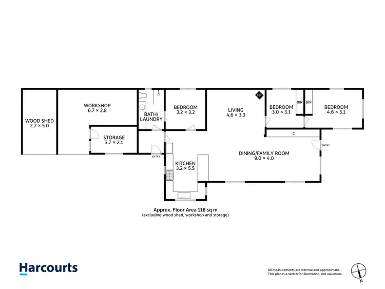 Floorplan of Homely rural property listing, 279 Ridgley Highway, Romaine TAS 7320