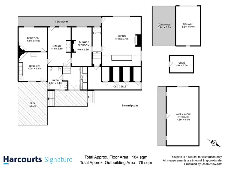 Floorplan of Homely house listing, 24 Richmond Street, Colebrook TAS 7027