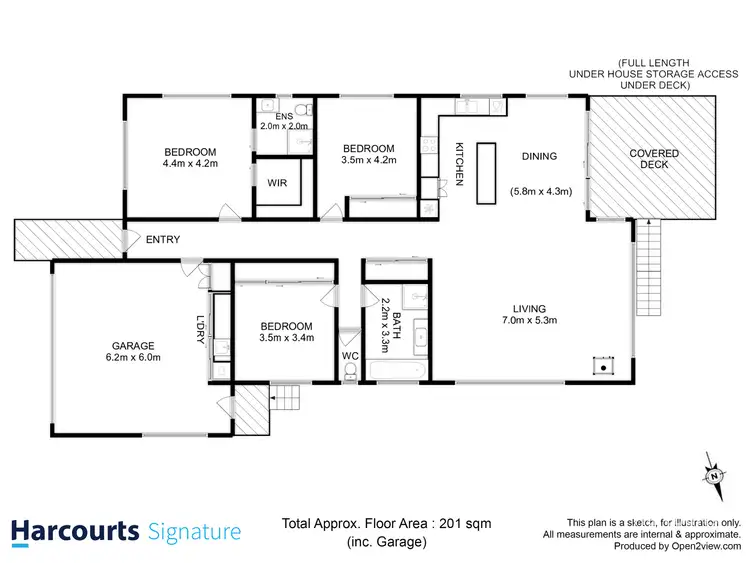 Floorplan of Homely house listing, 10 Joel Avenue, Carlton TAS 7173