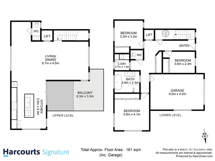 Floorplan of Homely house listing, 1/63A Clarence Street, Bellerive TAS 7018