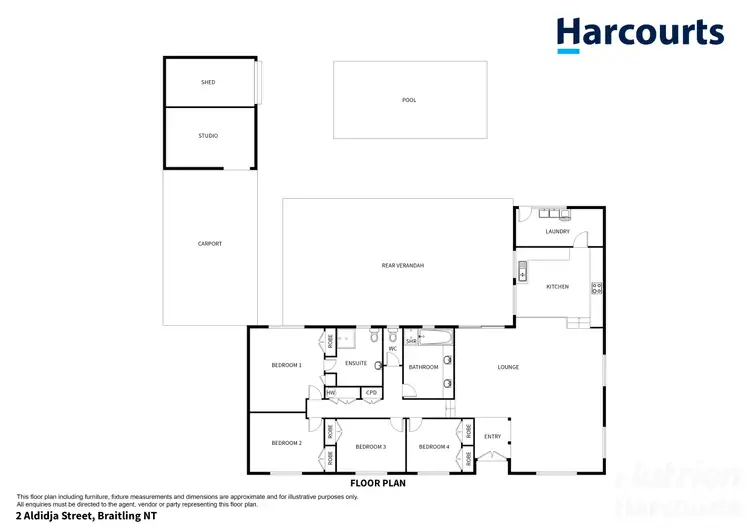 Floorplan of Homely house listing, 2 Aldidja Street, Braitling NT 870