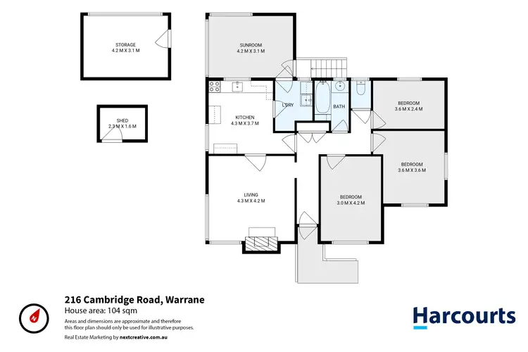 Floorplan of Homely house listing, 216 Cambridge Road, Warrane TAS 7018