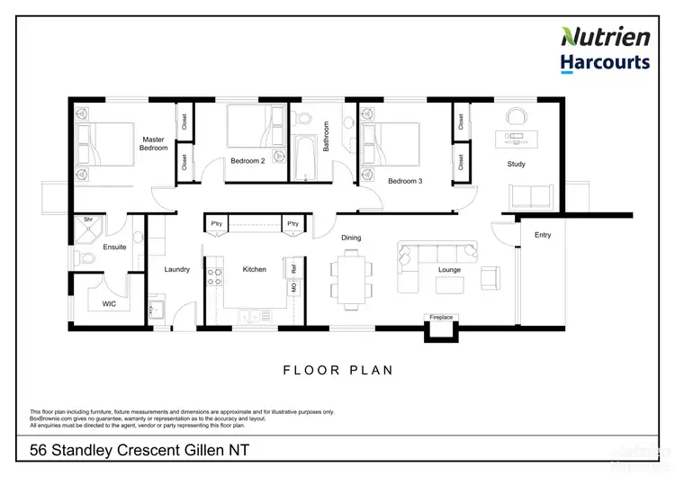 Floorplan of Homely house listing, 56 Standley Crescent, Gillen NT 870