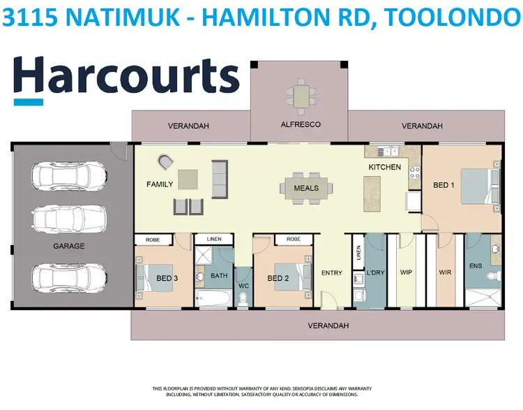 Floorplan of Homely house listing, 3115 Natimuk Hamilton Road, Toolondo VIC 3401