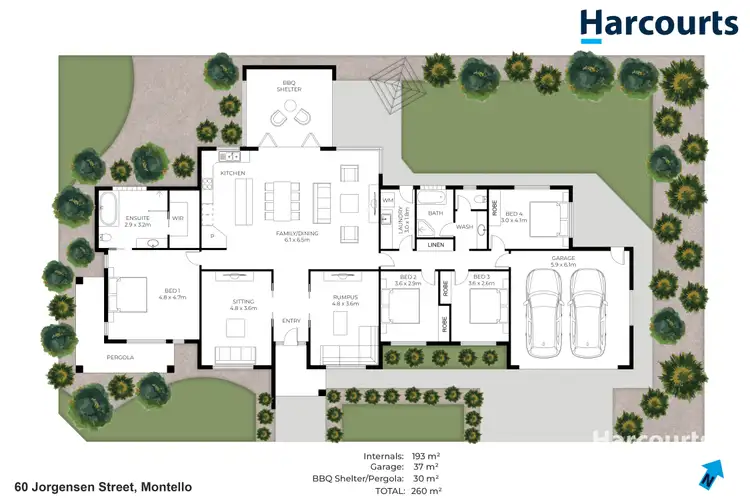 Floorplan of Homely house listing, 60 Jorgensen Street, Montello TAS 7320