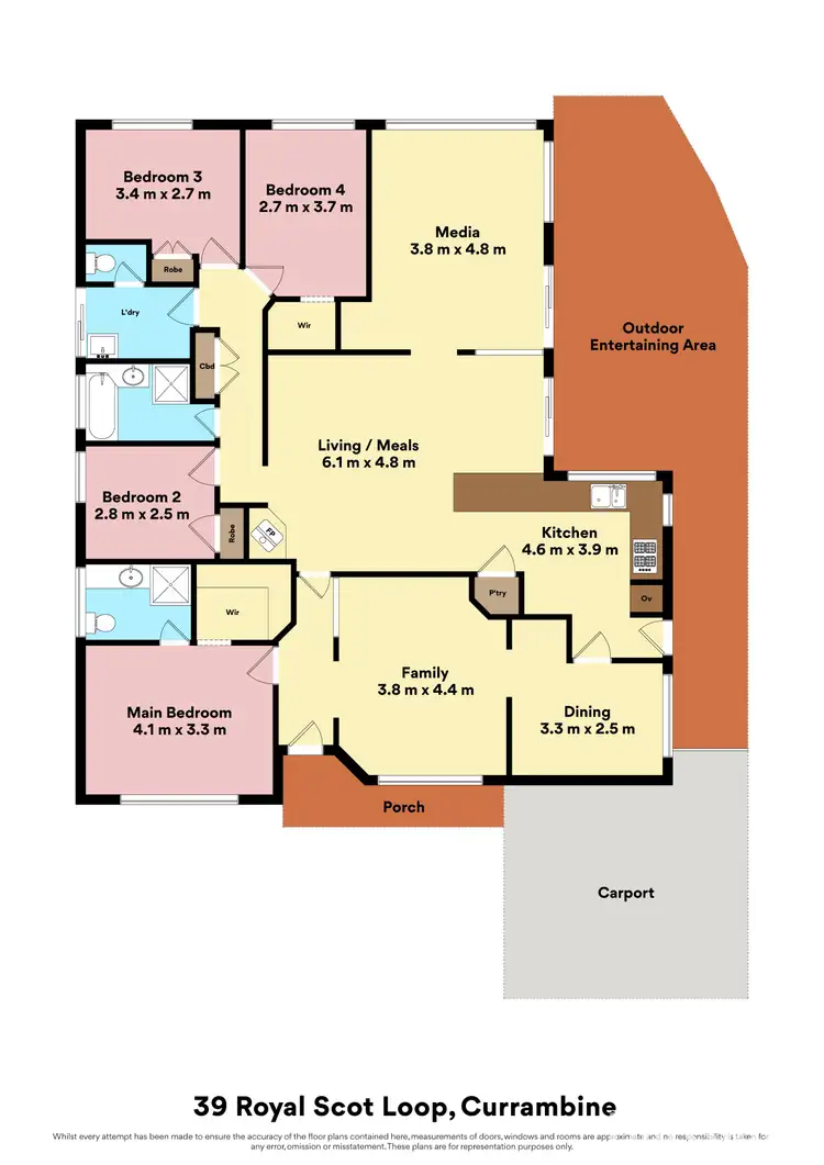 Floorplan of Homely house listing, 39 Royal Scot Loop, Currambine WA 6028