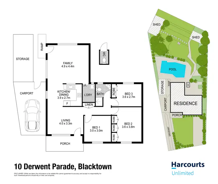 Floorplan of Homely house listing, 10 Derwent Parade, Blacktown NSW 2148