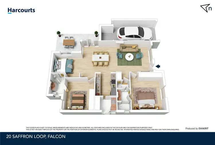 Floorplan of Homely house listing, 20 Saffron Loop, Falcon WA 6210