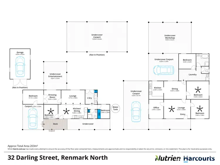 Floorplan of Homely house listing, 32 Darling Street, Renmark SA 5341