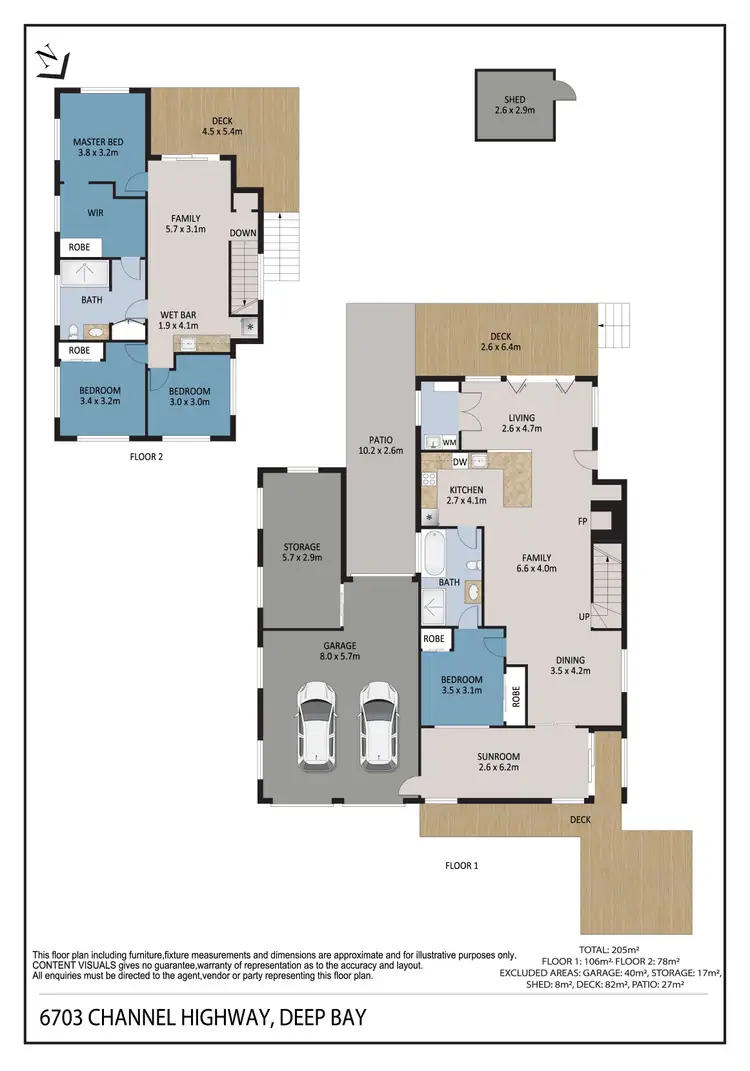 Floorplan of Homely house listing, 6703 Channel Highway, Deep Bay TAS 7112