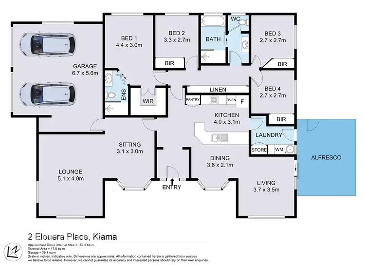 Floorplan of Homely house listing, 2 Elouera Place, Kiama NSW 2533