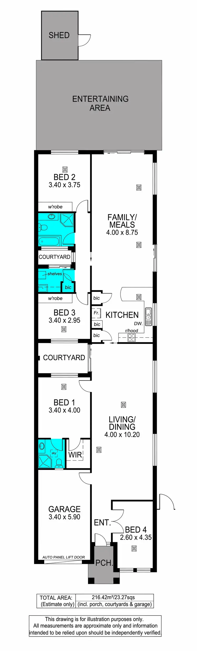 Floorplan of Homely house listing, 40 Blyth Street, Parkside SA 5063