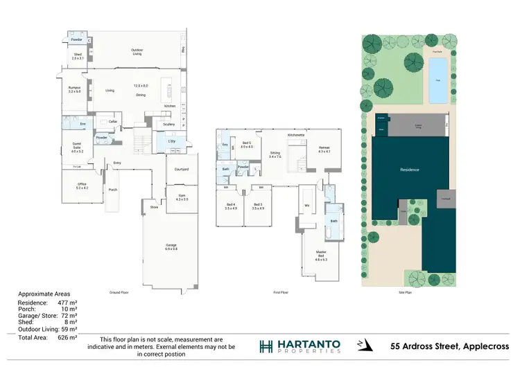 Floorplan of Homely house listing, 55 Ardross Street, Applecross WA 6153