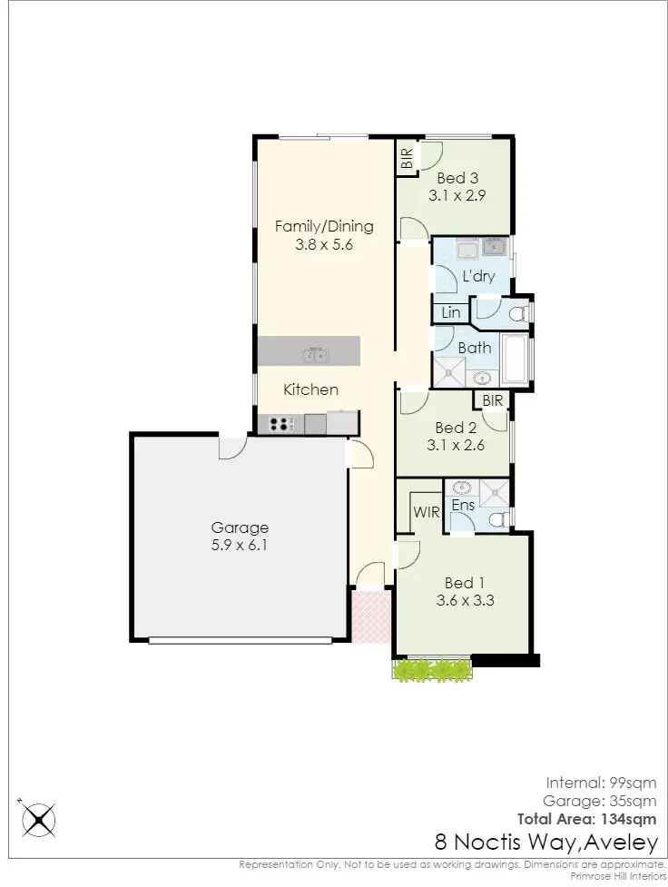 Floorplan of Homely house listing, 8 Noctis Way, Aveley WA 6069