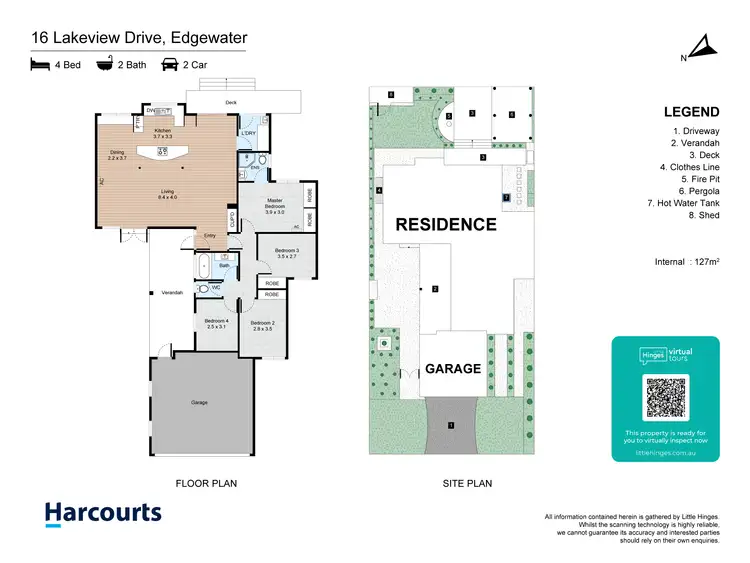 Floorplan of Homely house listing, 16 Lakeview Drive, Edgewater WA 6027