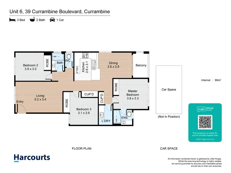 Floorplan of Homely house listing, 6/39 Currambine Boulevard, Currambine WA 6028