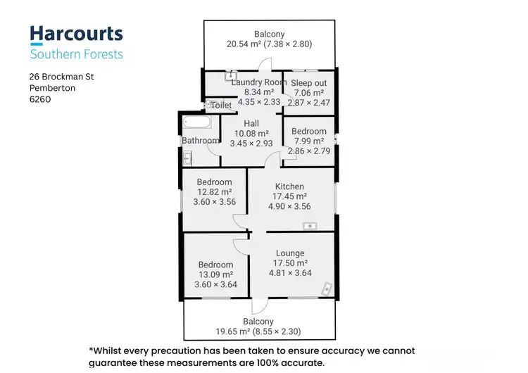Floorplan of Homely house listing, 26 Brockman Street, Pemberton WA 6260