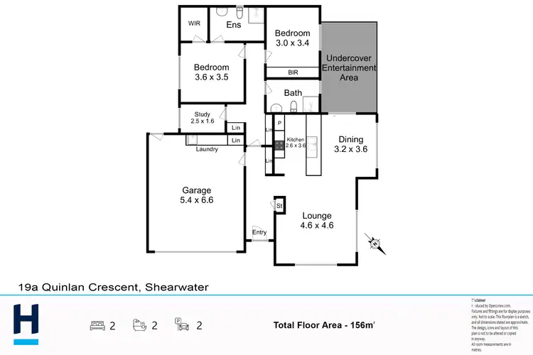 Floorplan of Homely house listing, 19A Quinlan Crescent, Shearwater TAS 7307