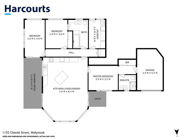 Floorplan of Homely apartment listing, 1/20 Clissold Street, Mollymook NSW 2539