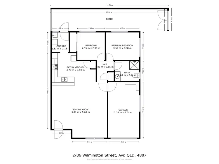Floorplan of Homely house listing, 2/86 Wilmington Street, Ayr QLD 4807