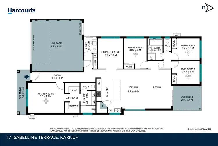 Floorplan of Homely house listing, 17 Isabelline Terrace, Karnup WA 6176