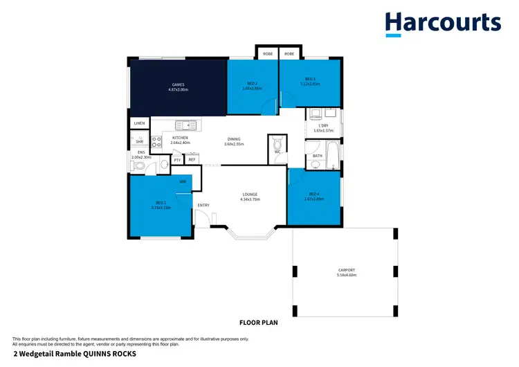 Floorplan of Homely house listing, 2 Wedgetail Ramble, Quinns Rocks WA 6030
