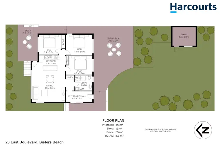 Floorplan of Homely house listing, 23 East Boulevard, Sisters Beach TAS 7321