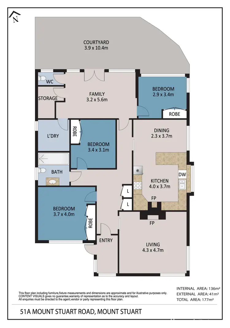 Floorplan of Homely house listing, 51A Mount Stuart Road, Mount Stuart TAS 7000