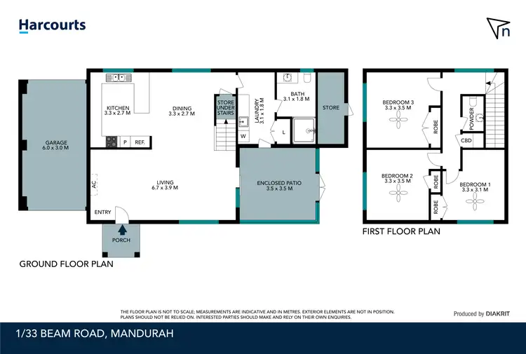 Floorplan of Homely house listing, 1/33 Beam Road, Mandurah WA 6210