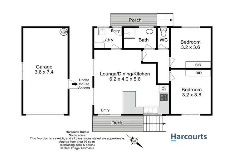 Floorplan of Homely house listing, 1/44 Blackwood Parade, Romaine TAS 7320