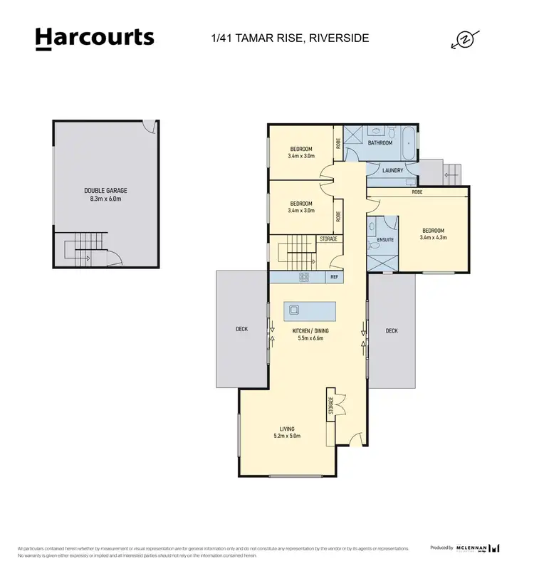 Floorplan of Homely unit listing, 1/41 Tamar Rise, Riverside TAS 7250